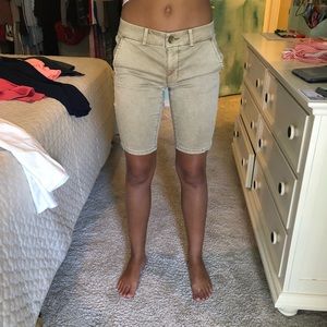 khaki shorts